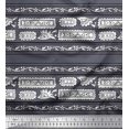 thumbnail image 1 of Soimoi Satin Silk Fabric Ethnic Block Decor Fabric Printed Yard 42 Inch Wide, 1 of 2