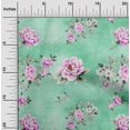 thumbnail image 2 of oneOone Georgette Viscose Vert Mer Tissu Floral Floral avec Texture Tissu pour Robe Tissu Imprimé Tissu au Mètre 42 Pouces de Large, 2 of 4