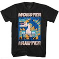 thumbnail image 1 of Monster Hunter Video Game Scray Black Adult T-Shirt Tee, 1 of 2