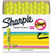 Sharpie Tank Highlighters, Chisel Tip, Yellow, 36 Count