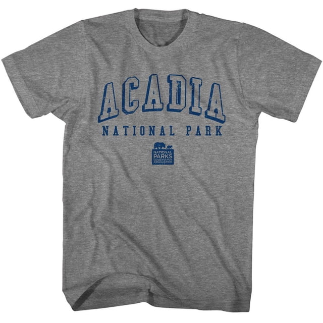T-Shirt pour Adulte National Parks Acadia Np Collegiate Graphite Heather 4TG