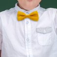 thumbnail image 3 of Tachiuwa Adjustable Bow Ties Comfortable Necktie Tux Bowties for Prom Wedding Banquet Yellow, 3 of 9