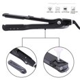 thumbnail image 3 of Salon Steam Hair Straightener Professional Nano Titanium Ceramic Steam Flat Iron with Removable Comb+Digital LCD+5 Level Adjustable Temperature+Auto Temperature Lock, Black, 3 of 8