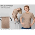 thumbnail image 5 of oneOone Polyester Spandex Light Brown Fabric Geometric Craft Projects Decor Fabric Printed By The Yard 56 Inch Wide, 5 of 5
