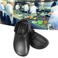 thumbnail image 3 of <p>Summer Chef Shoes Non Slip Work Shoes Anti Slip Chef Shoe Food Service Kitchen Shoes Nurse Shoe Summer Chef Shoes EVA Rubber Black Breathable Non Slip Work Shoes For Men, 3 of 7