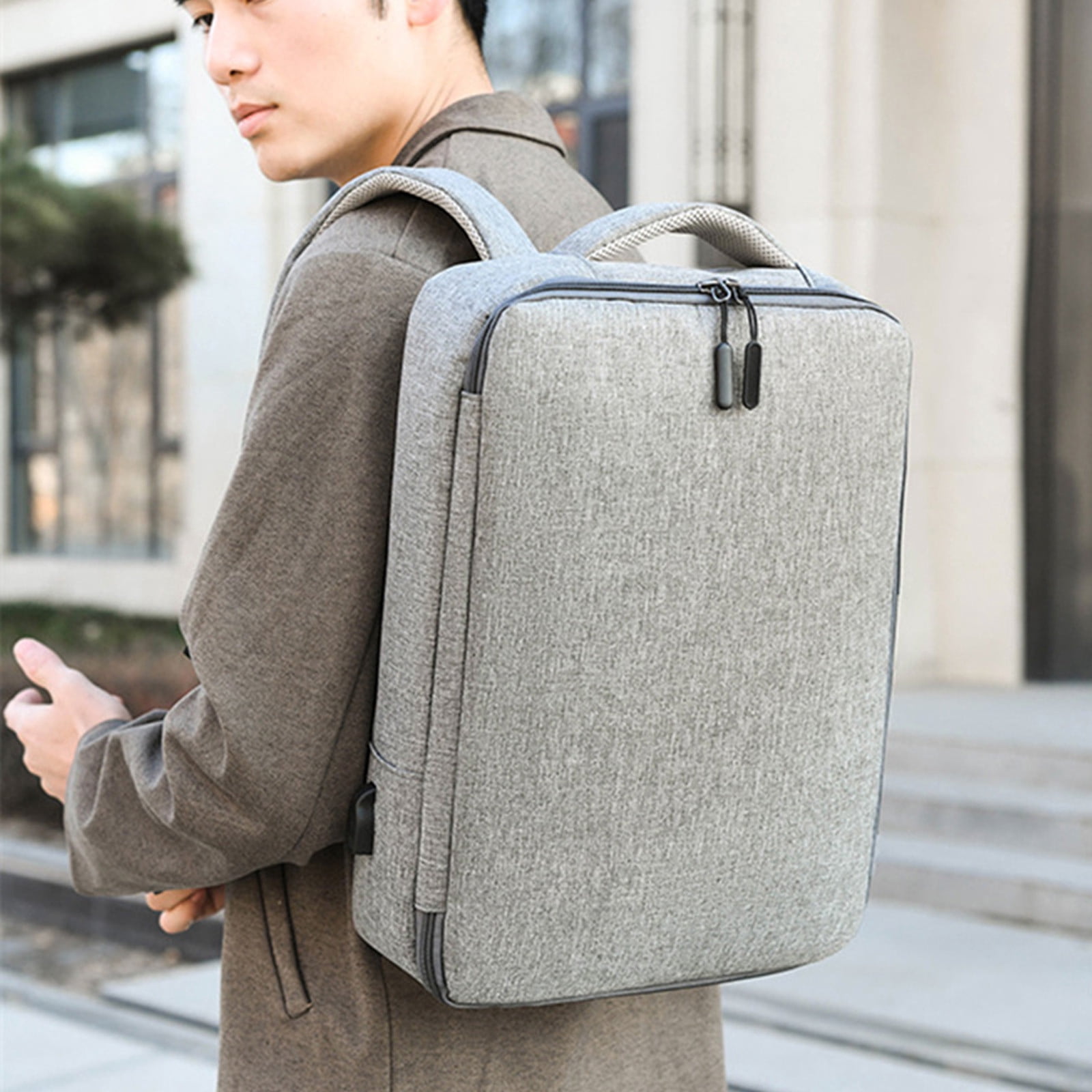 Rbaofujie Business Backpack, Bag for Travel Flight Fits 15.6 Inch Laptop With USB Charging Port
