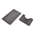 thumbnail image 2 of Bathroom Rug Set 2 Piece Soft Foam Bath Mat with U-Shaped Toilet Seat Cushion Non-Slip Backing Microfiber Thick Absorbent Machine Washable Comfort Floor Mats Contoured Bathroom Mat Set, 2 of 2