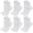 White, variant on LckLvx 6 Pairs Ruffle Socks for Woman Lightweight Breathable Knit Frilly Ankle Socks Solid Color Daily Dress Socks
