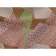 thumbnail image 4 of oneOone Viscose Jersey Pink Salmon Fabric Triangle Geometric Sewing Craft Projects Fabric Prints By Yard 60 Inch Wide, 4 of 5