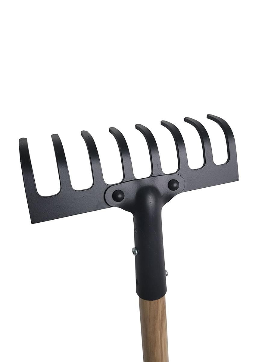 Cultivateur de jardin et  râteau de jardin à 8 dents lot de deux par Farm Tuff