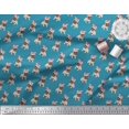 thumbnail image 2 of Soimoi Rayon Crepe Fabric Pug Dog Print Fabric by The Yard 46 Inch Wide, 2 of 3