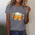 thumbnail image 2 of Pompotops Haut d'Été Aguichant pour Femmes, Imprimé Oktoberfest, Col Rond, Manches Courtes, Liquidation, 2 of 4
