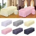 thumbnail image 4 of yuksok Soft Skin-friendly Beauty Bed Cover Massage Table Sheet Bed Skirt w/Hole 4 Sizes as described, 4 of 9