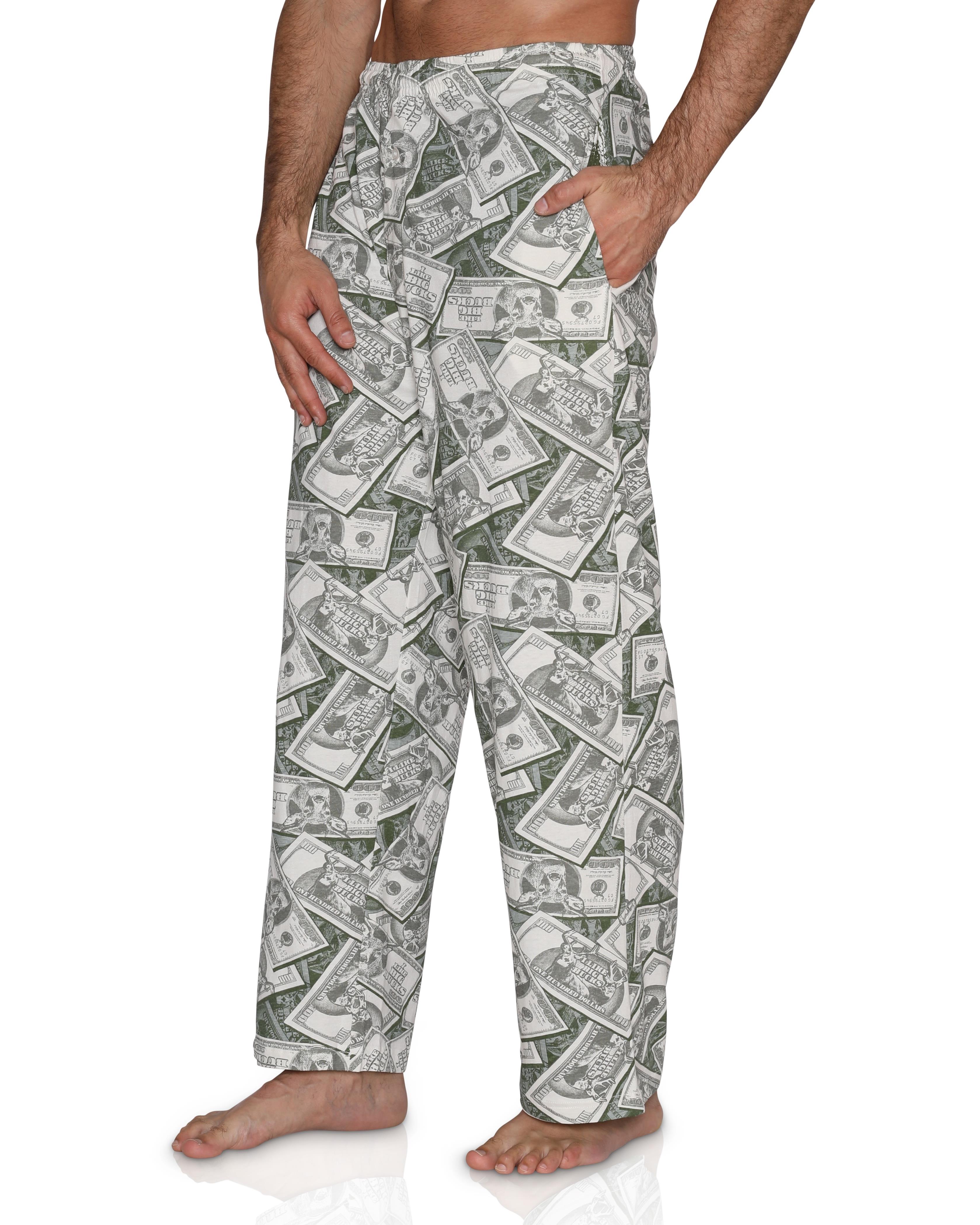 Fun Boxers Pantalon de Pyjama et de Détente pour Hommes à Imprimés Amusants de Pêche
