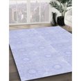 thumbnail image 3 of Ahgly Company Tapis d'Intérieur Lavable en Machine Carré Transitionnel Lavande Bleu, 4 Pieds Carré, 3 of 7