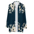 thumbnail image 5 of Cardigans Surdimensionnés pour Femmes, Cardigan Veste Haut à Manches Longues à Imprimé Floral à la Mode en Liquidation, 5 of 5