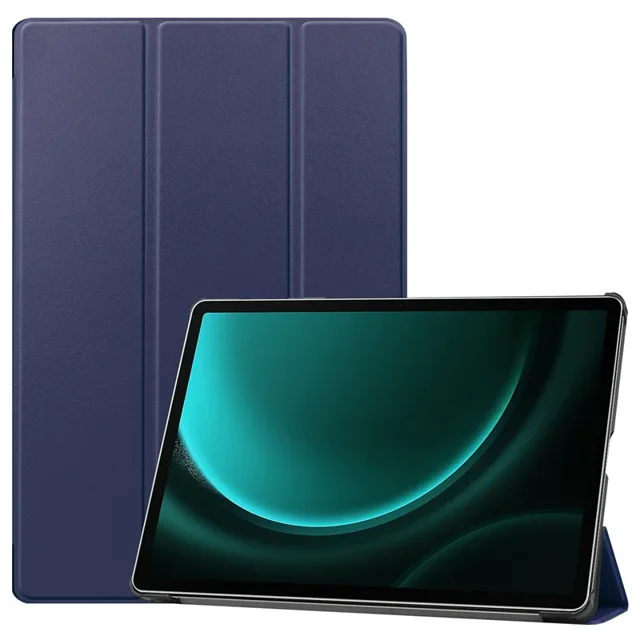 For Samsung Galaxy Tab S9 FE+ Case 2023 Magnetic Tablet Hard Shell Funda for Samsung Tab S9 FE S9 FE Plus Smart Cover Funda Kids dark blue S9 FE 10.9 inch