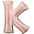 thumbnail image 1 of Amscan 3657401 Supershape Letter 'K' Rose Gold, 1 of 2