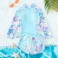 thumbnail image 1 of Maillot de Bain Fille 2 Pcs Tankini d'Été Rayé à Volants Maillot de Bain 11-12, 1 of 2