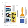 thumbnail image 3 of Uscallm Adhesive Remover Spray Multi-Surface Glue Residue Cleaner with Scraper Tool 120ml for Sticker Label Tape Residue Removal, 3 of 9