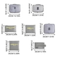 thumbnail image 3 of BKER Sac de Tri et de Rangement pour Vêtements de Voyage, Portable, Grande Capacité, Classification des Bagages, Sac de Rangement 7 Pcs, 3 of 4