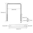 thumbnail image 2 of Unique Bargains Square U-Bolts 2 Sets 92mm Inner Width 130mm Length M8 304 Stainless Steel U Clamp Bolt, 2 of 5