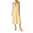 thumbnail image 1 of Kmbangi Robe Midi Cami d'Été pour Femmes Robe de Soirée Tie-Up Dos Nu Spaghetti de Couleur Unie, 1 of 9