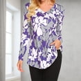 thumbnail image 1 of TIMIFIS Mode Automnale pour Femmes Tunique à Manches Longues d'Automne pour Femmes pour Porter avec des Leggings Blouse Décontractée à Col en V T-Shirt Blouse pour Femmes, 1 of 7
