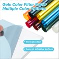 thumbnail image 5 of Unique Bargains Papier Filtre Couleur Gel 40x50cm Film Polyester Rouge Foncé pour Studio Photo, 5 of 5