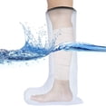 thumbnail image 1 of Waterproof Cast Shower Cover Leg for Adults Foot and Lower Leg Cast Wounds Protector Showering Bath Accessories, 1 of 5