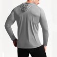 thumbnail image 4 of Gym Shirts for Men Long Sleeve UPF 50+ Sun Shirts Compression Fit Fishing Shirt Raglan Quick Drying Workout Hoodies, 4 of 5