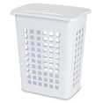 thumbnail image 1 of Sterilite Rectangular LiftTop Plastic Laundry Hamper Basket Bin, (12 Pack), 1 of 10