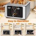 thumbnail image 5 of WHALL® Touchscreen Toaster 4 Slice - Stainless Steel Toaster, 6 Shade Settings, Extra Wide Slots Toaster With Bagel, Cancel, Defrost Functions, 5 of 5