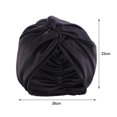 thumbnail image 2 of CSChome Sleeping Hat Hair Care Adjustable Satin Faux Silk Bonnet Front Knot Back Adjustable Buckle Large Long Curly Hair Wrap Elastic Drawstring Beauty Hat, 2 of 7