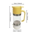 thumbnail image 5 of Kieccall Borosilicate Glass Honey Bottle 12 fl oz Press Type Dispenser Kitchen Syrup Container Gift, 5 of 5