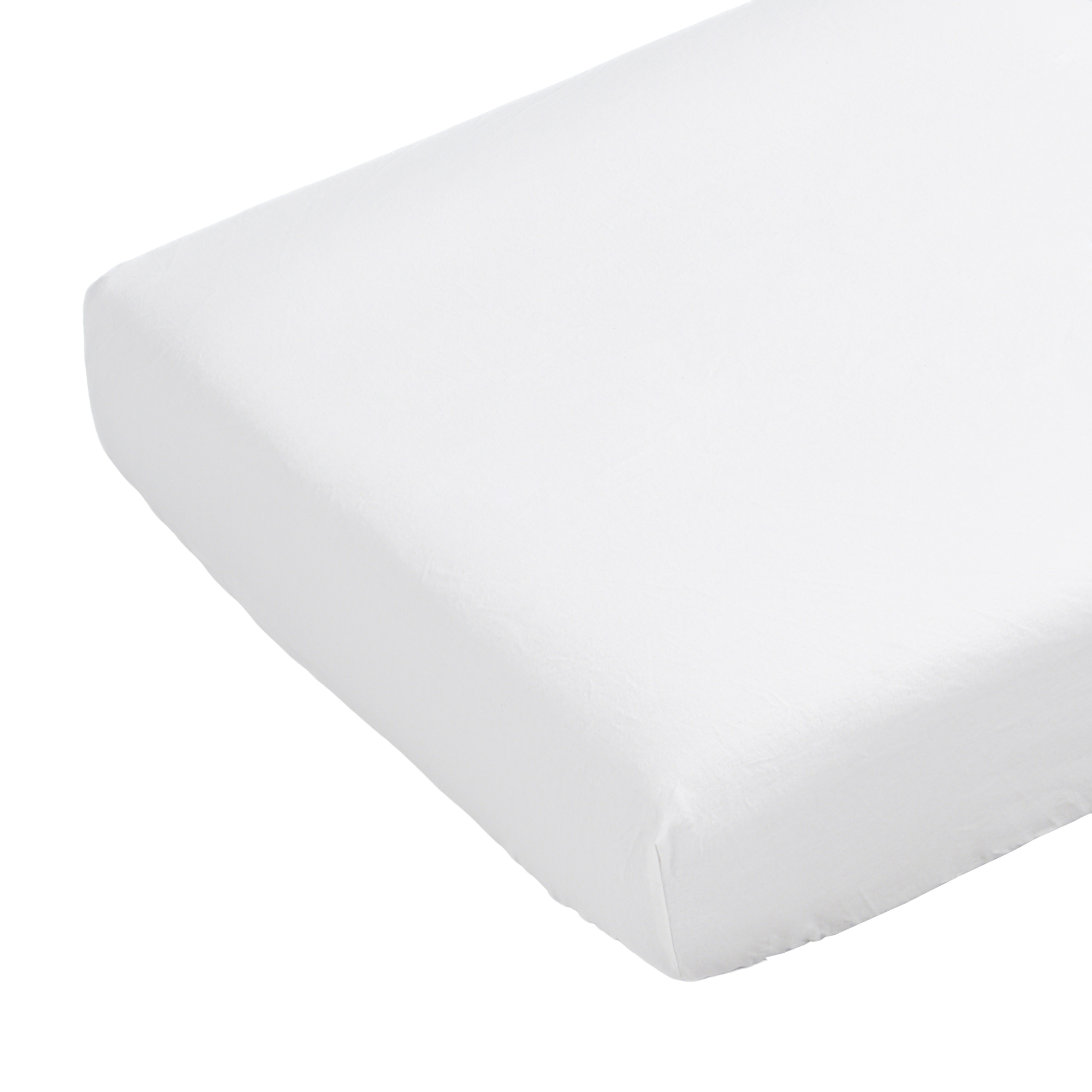 Draps pour lit de bébé en flanelle de coton biologique pour filles George Baby (2 pièces)
