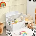 thumbnail image 2 of Costway Banc de Rangement Convertible 3-en-1 pour Enfants Ensemble Table et Chaises d'Activité en Bois, 2 of 10