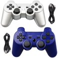 thumbnail image 1 of SAYDY Manette PS3 Sans Fil Bluetooth Manette de Jeu pour Manette SAYDY 3 Manette PS3 Sans Fil Lot de 2 Argent, 1 of 5