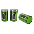 thumbnail image 4 of Bocaux de Rangement pour Aliments, Contenants de Rangement de Cuisine Durables et Portables en Acier Inoxydable Pratiques et Compacts pour Restaurant Rouge 3 Pcs, Vert 3 Pcs, Brun 3 Pcs, Couleur Acier Inoxydable 3 Pcs, 4 of 8