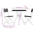 thumbnail image 4 of vidaXL 3 Piece Garden Dining Set Anthracite Metal Mesh, 4 of 5