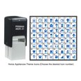 thumbnail image 2 of Printtoo Personalized Home Appliances Theme Icons Rubber Stamp Self Inking Stamper 24 mm-Violet, 2 of 7