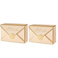 thumbnail image 1 of 50 Pieces Envelope Candy Box European Style Snacks Wedding Birthday Anniversary Folding Pouch Party Favors Case Golden, 1 of 9