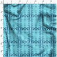 thumbnail image 3 of Soimoi Blue Poly Georgette Fabric Leaf Floral Print Fabric by Yard 52 Inch Wide, 3 of 6