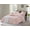 Rose Blush, variant on Natural Crinkle Fabric Ultra Soft Solid Duvet Cover Set - Zipper Closure