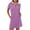 Purple, variant on WRKEKC Women's Solid V Neck Tennis Dress Short Sleeve Pocket Shirt Dress Golf Summer Mini Dress