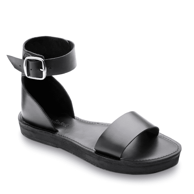 La Sandale Plate en Cuir Camila