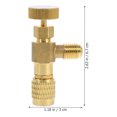 thumbnail image 2 of MasteelfCA 2pcs Car Air Conditioner Refrigeration Converting Adapter Fluoride Adding Valves, 2 of 7