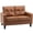 Brown, variant on HOMCOM PU Leather Loveseat, with Armrests and Tufted Backrest, Grey