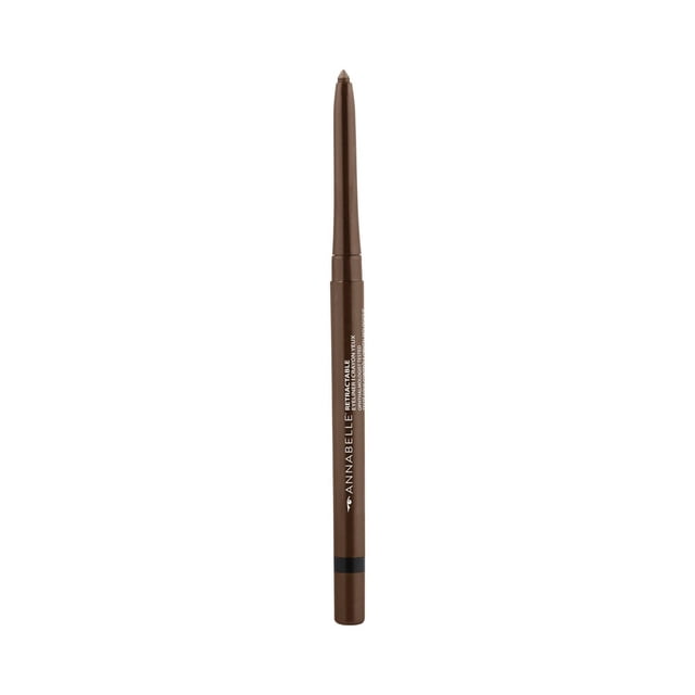 Annabelle Rétractable Traceur pour les Yeux à l'Âge du Bronze, un Traceur pour les Yeux Mince et Rétractable avec une texture Riche et Crémeuse et une Formule Imperméable Longue Tenue, Doté d'Un Aiguiseur Intégré, Entièrement Étendu sur Fond Blanc, Convient à une application Précise de Maquillage des Yeux.