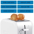 thumbnail image 3 of Kenmore 2-Slice White Stainless Steel Toaster, Wide Slot, Bagel/Defrost, 3 of 11